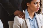 Black Business Woman Being Victim of Sexual Harassment at Workplace