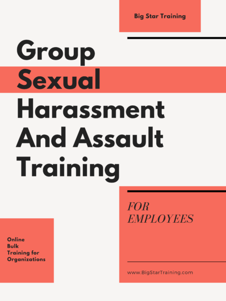 Group Sexual Harassment and Assault Training Course for Employees
