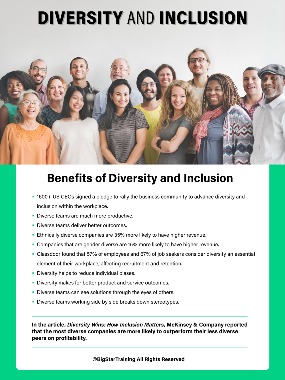 Diversity and Inclusion (Photo Version) (Poster) (18x24)