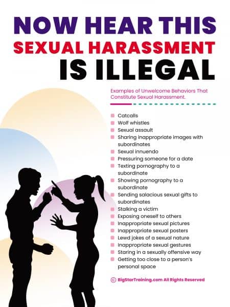 Now Hear This Sexual Harassment Is Illegal (Poster) (18x24)
